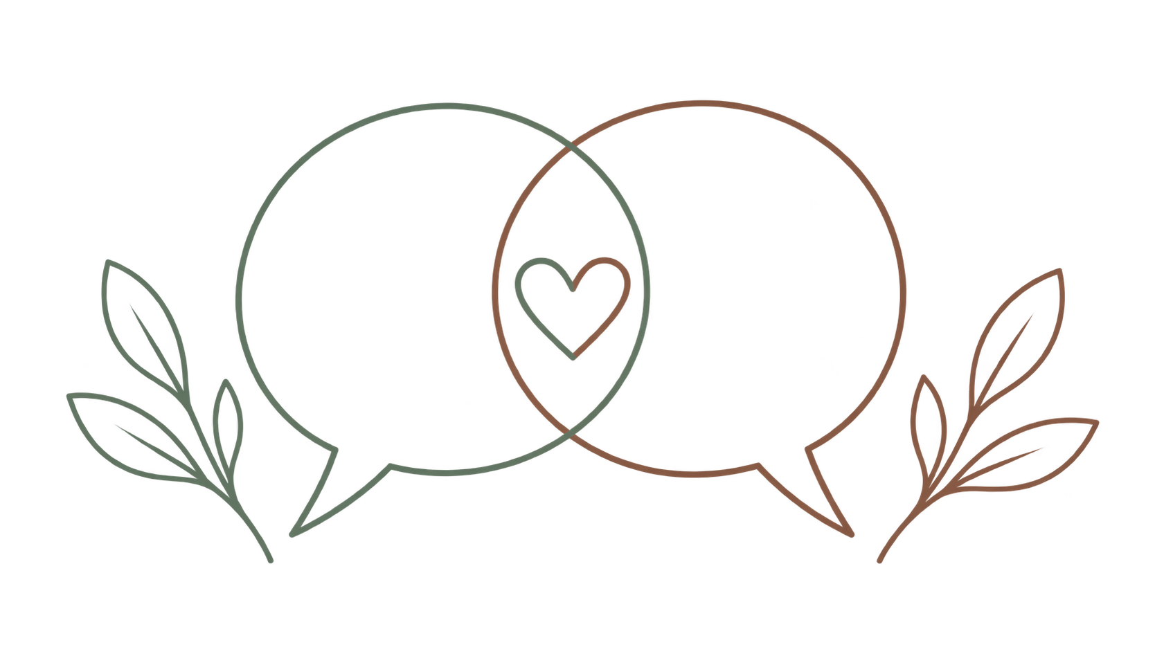 Ilustración sobre comunicación y conexión en pareja
