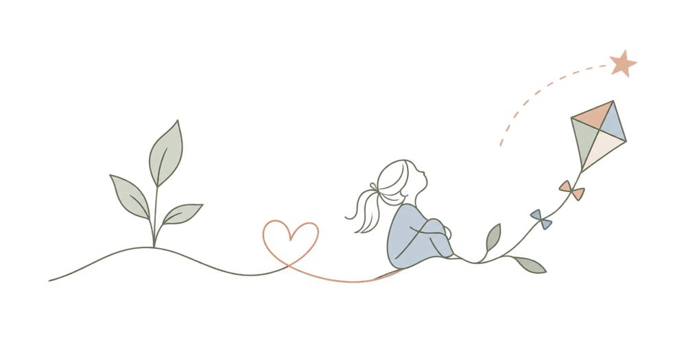 Ilustración sobre acompañamiento psicológico infantil